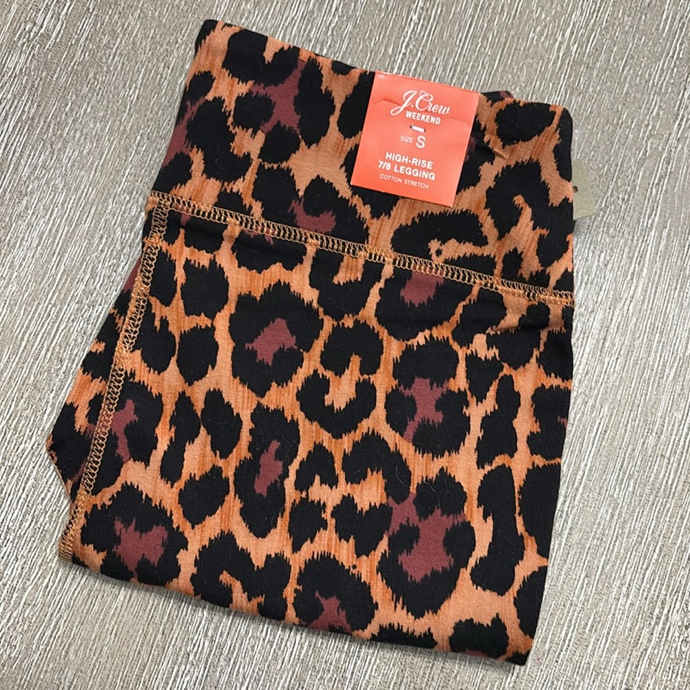 NWT J.Crew Weekend High Rise 7/8 Leggings - Picture 2 of 7